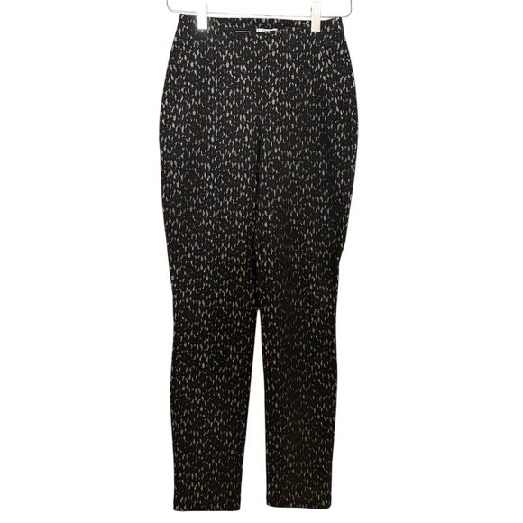 Wolford Black Lace Bonded Trousers Pull On Pants Leggings Pockets Luxury Sz 6 - Picture 2 of 7